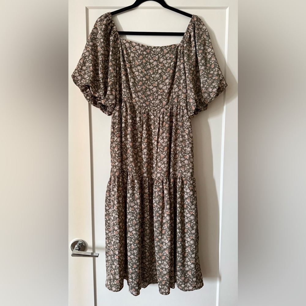 Floral Puff Sleeve Dress